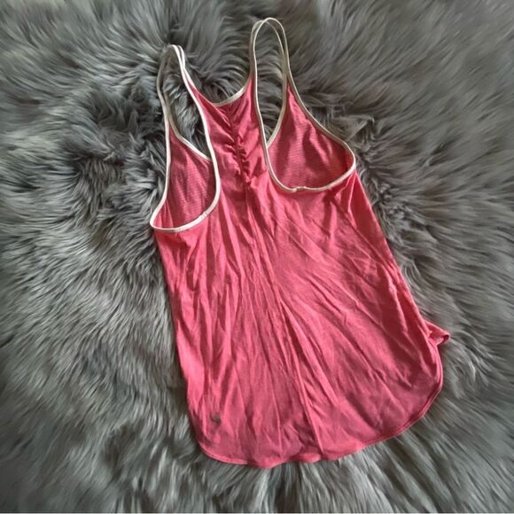 Lululemon Sheer Pink Stripe Tank, S - Picture 4 of 9